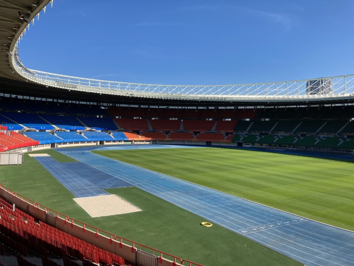 Unterricht im Stadion